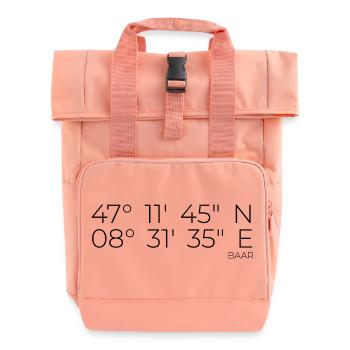 Koordinaten Baar - Rolltop Rucksack mit zwei Griffen - Chintzrosa - Vorne