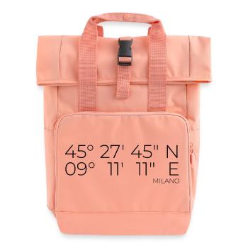 coordinates Milano, Italy - Roll Top Backpack with Two Handles - chintz rose - Front