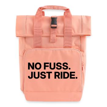 Pas de tracas - Juste rouler - Sac à dos Roll Top à deux anses - rose liberty - Devant