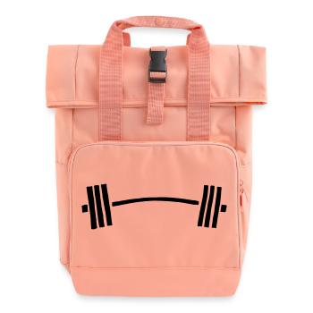 hantel langhantel gebogen - Rolltop Rucksack mit zwei Griffen - Chintzrosa - Vorne