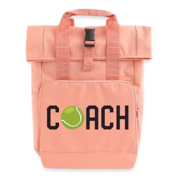 Entraîneur de tennis - Sac à dos Roll Top à deux anses - rose liberty - Devant