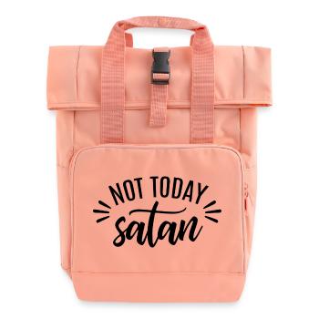 Not Today - Roll Top Backpack with Two Handles - chintz rose - Front