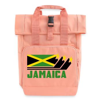 Jamaïque / Cadeau / Caraïbes / Reggae / Kingston - Sac à dos Roll Top à deux anses - rose liberty - Devant