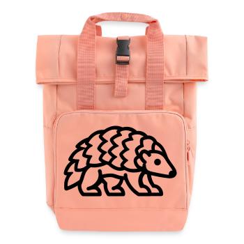 Schuppentier - Rolltop Rucksack mit zwei Griffen - Chintzrosa - Vorne