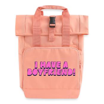 Ich habe einen Freund! - Rolltop Rucksack mit zwei Griffen - Chintzrosa - Vorne