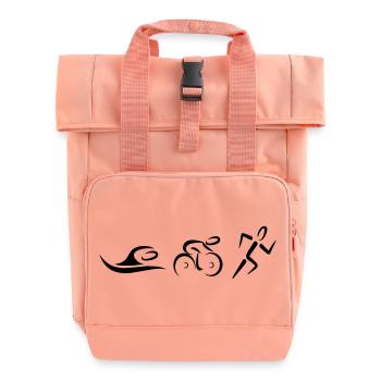 Triathlon - Rolltop Rucksack mit zwei Griffen - Chintzrosa - Vorne