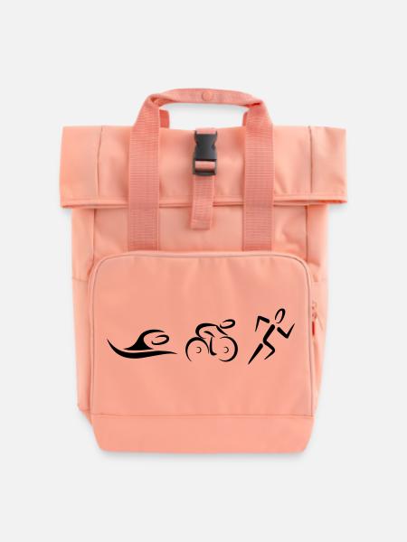 Triathlon - Rolltop Rucksack mit zwei Griffen - Chintzrosa