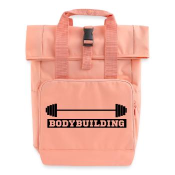 culturiste, musculation,fitness,entraînement,bête - Sac à dos Roll Top à deux anses - rose liberty - Devant