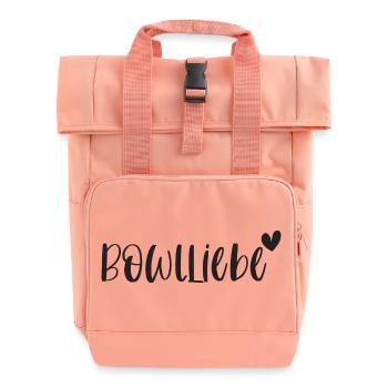 Bowl Foodie Smoothiebowl Bowlliebe Bowl Smoothie - Rolltop Rucksack mit zwei Griffen - Chintzrosa - Vorne