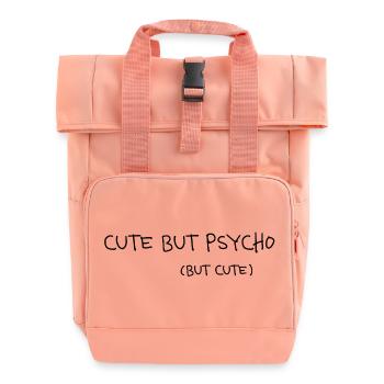 Déclaration minimale mignonne mais psychopathe - Sac à dos Roll Top à deux anses - rose liberty - Devant