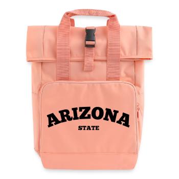 Arizona State - Roll Top Backpack with Two Handles - chintz rose - Front