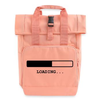 Loading ... - Roll Top Backpack with Two Handles - chintz rose - Front