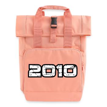 2010 - Roll Top Backpack with Two Handles - chintz rose - Front