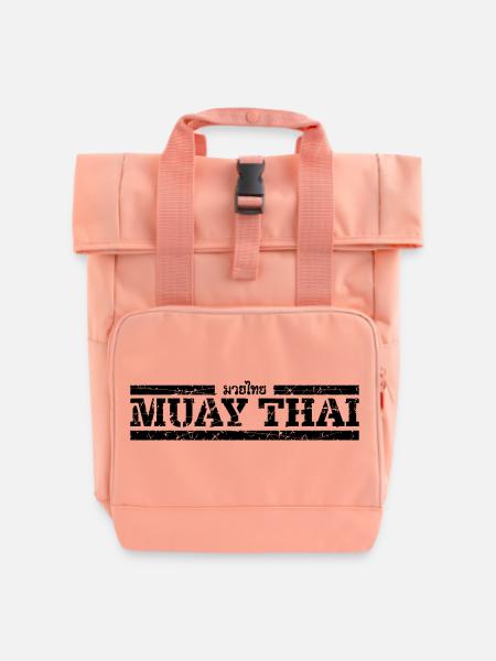 Muay Thai - Rolltop Rucksack mit zwei Griffen - Chintzrosa