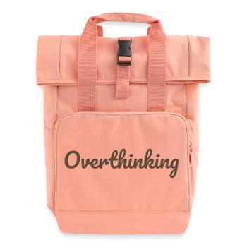 Rethinking Calligraphy Design - Roll Top Backpack with Two Handles - chintz rose - Front