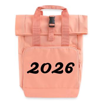 2026 - Roll Top Backpack with Two Handles - chintz rose - Front