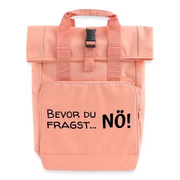 Before you ask... Nope! - Roll Top Backpack with Two Handles - chintz rose - Front