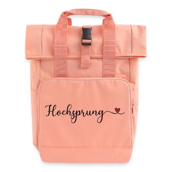 Hochsprung - Rolltop Rucksack mit zwei Griffen - Chintzrosa - Vorne
