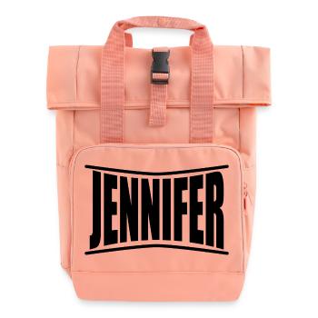 T-Shirt Jennifer T-Shirt Geschenkidee - Rolltop Rucksack mit zwei Griffen - Chintzrosa - Vorne