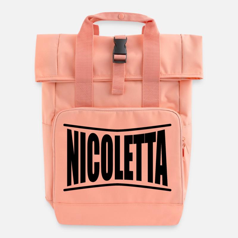 Nicoletta T-Shirt Geschenkidee - Rolltop Rucksack mit zwei Griffen - Chintzrosa