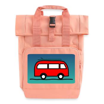 PAPA. OPA. VATERTAG. GELIEBTE. MEISTER. LEHRER - Rolltop Rucksack mit zwei Griffen - Chintzrosa - Vorne
