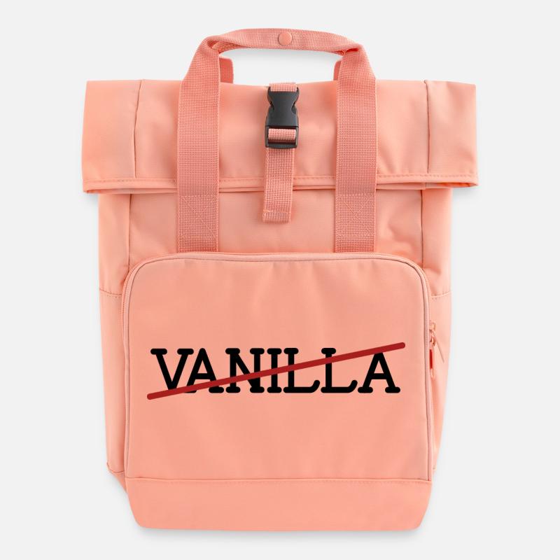 Pas de vanille - Sac à dos Roll Top à deux anses - rose liberty