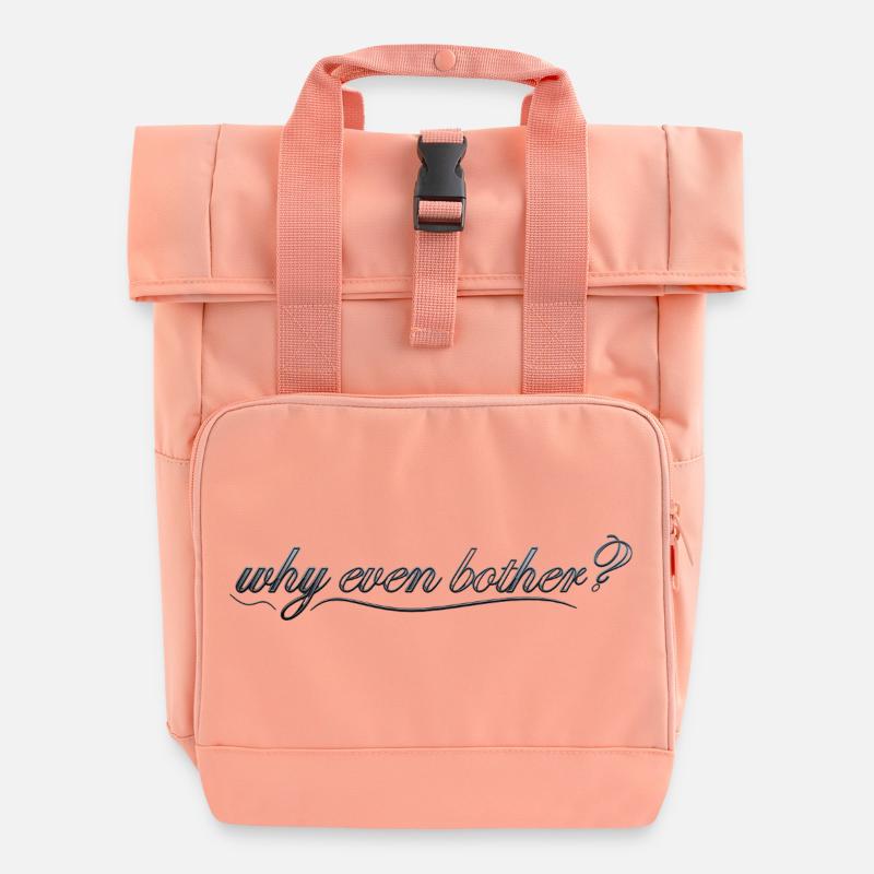 Pourquoi s’embêter ? - Sac à dos Roll Top à deux anses - rose liberty