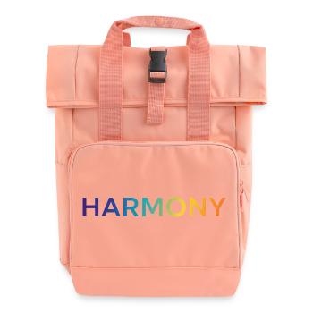 Harmony - Roll Top Backpack with Two Handles - chintz rose - Front
