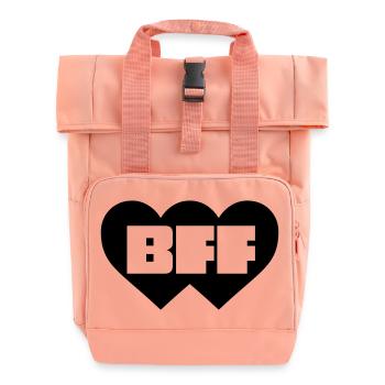 Best Friends Forever - Rolltop Rucksack mit zwei Griffen - Chintzrosa - Vorne