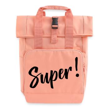 Super - Rolltop Rucksack mit zwei Griffen - Chintzrosa - Vorne