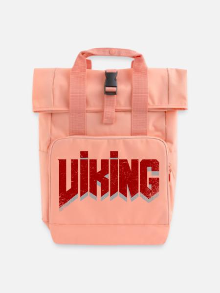 Wikinger - Rolltop Rucksack mit zwei Griffen - Chintzrosa