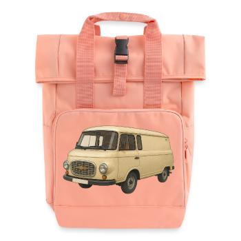B1000 als Comic - Rolltop Rucksack mit zwei Griffen - Chintzrosa - Vorne