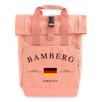 Bamberg, Germany – Holiday Souvenir & Gift - Roll Top Backpack with Two Handles - chintz rose - Front