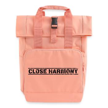 Close Harmony - Roll Top Backpack with Two Handles - chintz rose - Front