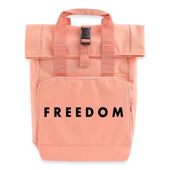 Freedom - Roll Top Backpack with Two Handles - chintz rose - Front