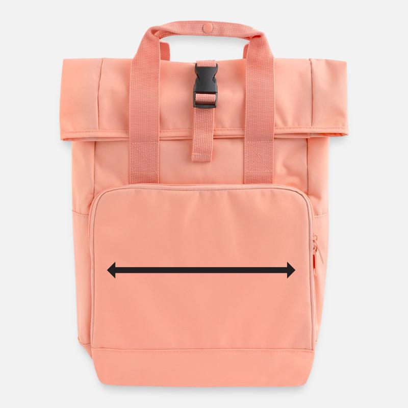 Flèche symbolique à deux pointes - Sac à dos Roll Top à deux anses - rose liberty