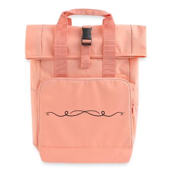 Ornament Linie - Rolltop Rucksack mit zwei Griffen - Chintzrosa - Vorne