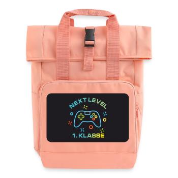 Spielecontroller - Next Level 1. Klasse - Rolltop Rucksack mit zwei Griffen - Chintzrosa - Vorne