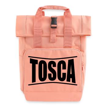 t-shirt Tosca t-shirt feminine name - Roll Top Backpack with Two Handles - chintz rose - Front