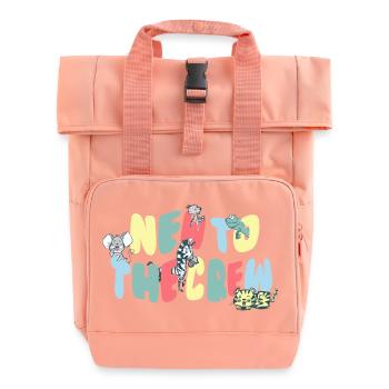 NEW TO THE CREW- WELCOME BABY - Roll Top Backpack with Two Handles - chintz rose - Front