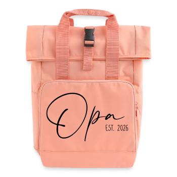 Papy Est 2026 - Sac à dos Roll Top à deux anses - rose liberty - Devant