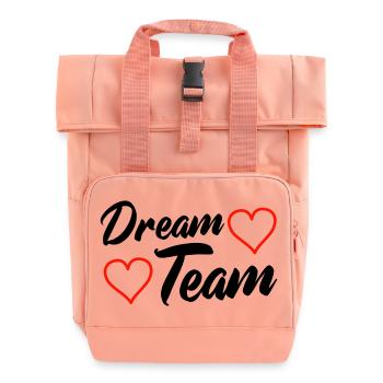 Dream Team - Rolltop Rucksack mit zwei Griffen - Chintzrosa - Vorne