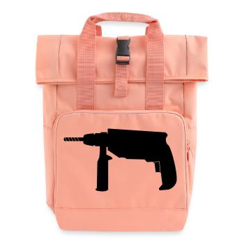 drill - Roll Top Backpack with Two Handles - chintz rose - Front