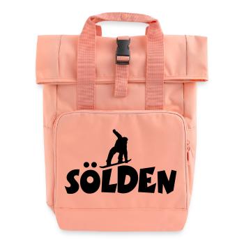 Sölden Snowboarding - Rolltop Rucksack mit zwei Griffen - Chintzrosa - Vorne