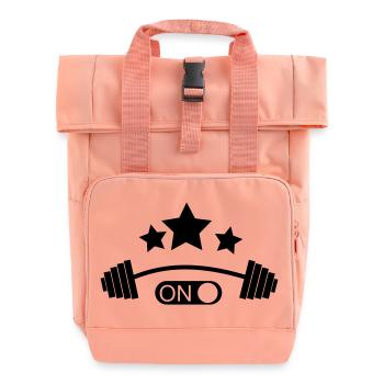 Bizeps - Rolltop Rucksack mit zwei Griffen - Chintzrosa - Vorne