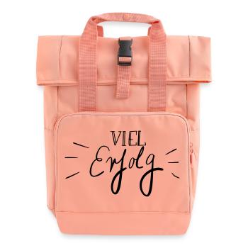 Viel Erfolg - Rolltop Rucksack mit zwei Griffen - Chintzrosa - Vorne