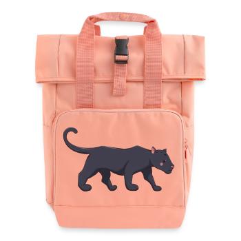 Panther - Roll Top Backpack with Two Handles - chintz rose - Front