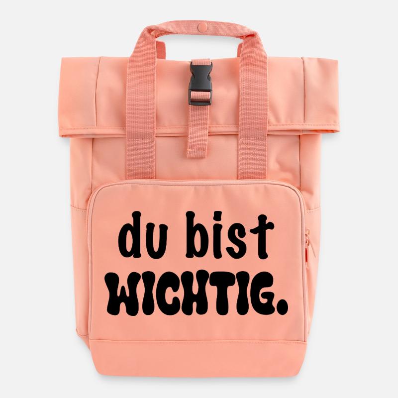 Vous êtes important. - Sac à dos Roll Top à deux anses - rose liberty