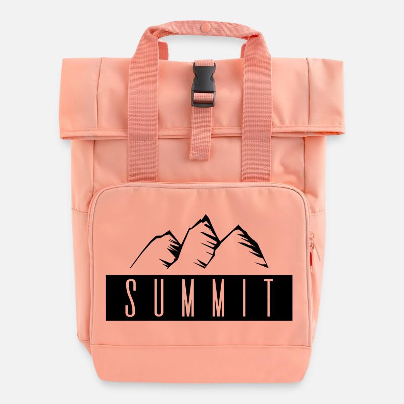 Gipfel - Rolltop Rucksack mit zwei Griffen - Chintzrosa
