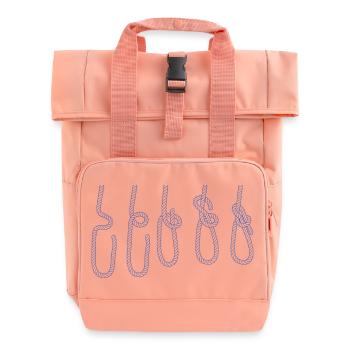 Sailing Sailboat Sailor Nautical Dinghy Knots - Roll Top Backpack with Two Handles - chintz rose - Front